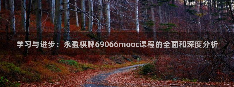 恒盛商城平台开户：学习与进步：永盈棋牌69066mooc课程的全面和深度分析